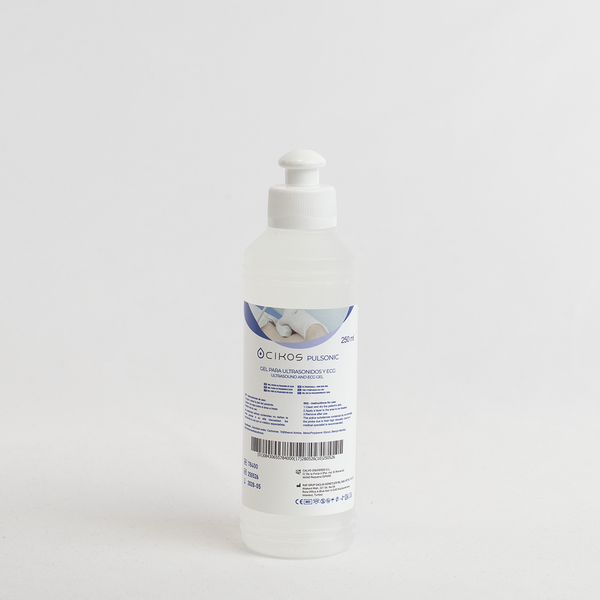 Gel conductor de ultrasonidos Cikos Pulsonic en formato de 250 mililitros