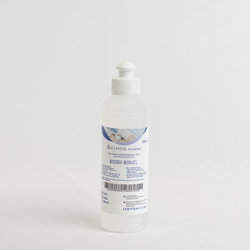 Gel conductor de ultrasonidos Cikos Pulsonic en formato de 250 mililitros