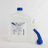 Gel de ultrasonidos Cikos Pulsonic de 5 litros con dispensador azul y botella auxiliar