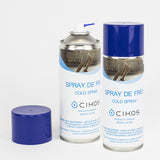 os sprays de frío CIKOS 400 ml, aerosol de crioterapia utilizado en fisioterapia deportiva para aliviar lesiones musculares