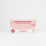 Guantes de nitrilo sin polvo talla S caja de 100 unidades protección sanitaria